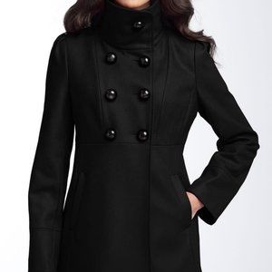 pea coat with bow on back